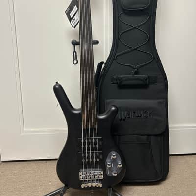 Warwick RockBass Corvette $$ 5 String Fretless Bass 2025 - Nirvana Black Transparent Satin image 1