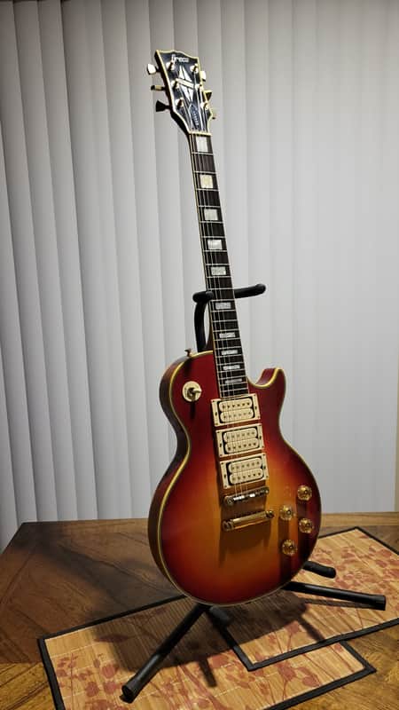 1978 Greco EG-600 Custom
Ace Frehley Style 3 Pickup Guitar
Cherry Sunburst + OHSC Japan image 1
