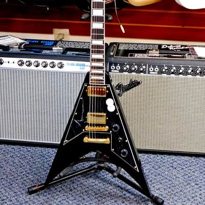 2025 Jackson X Series Signature Scott Ian King V KVXT Electric Guitar! Gloss Black w/ Gold Hardware! VERY NICE!!! image 1