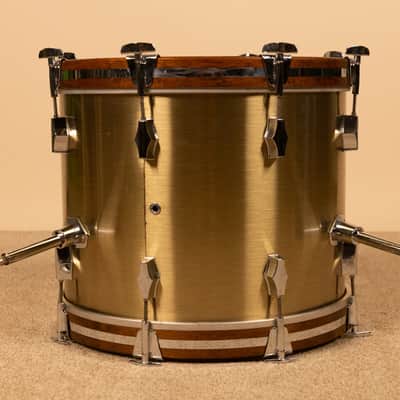 Vintage Fibes 14x18 "Brushed Brass" Bass Drum image 10