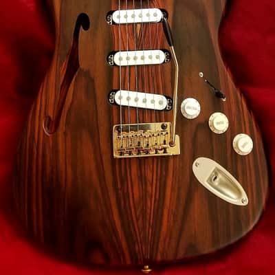 SJ Custom Guitars  Stratocaster semihollow all rosewood, Wilkinson tremolo, gotoh tuners image 2