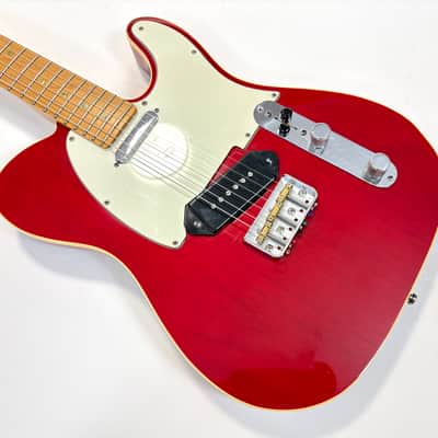 Fender Telecaster American Deluxe 2000 Crimson Red Transparent image 11