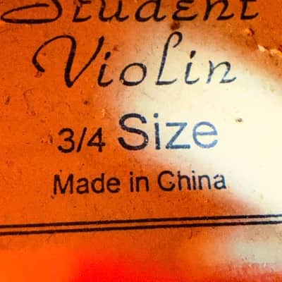 Student Violin 3/4 Size Made in China image 2