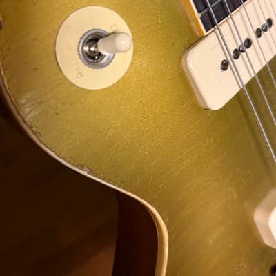 Gibson Les Paul Custom Goltop 1954 Murphy Lab Heavy Aged Double Gold 2023 - Goldtop image 3