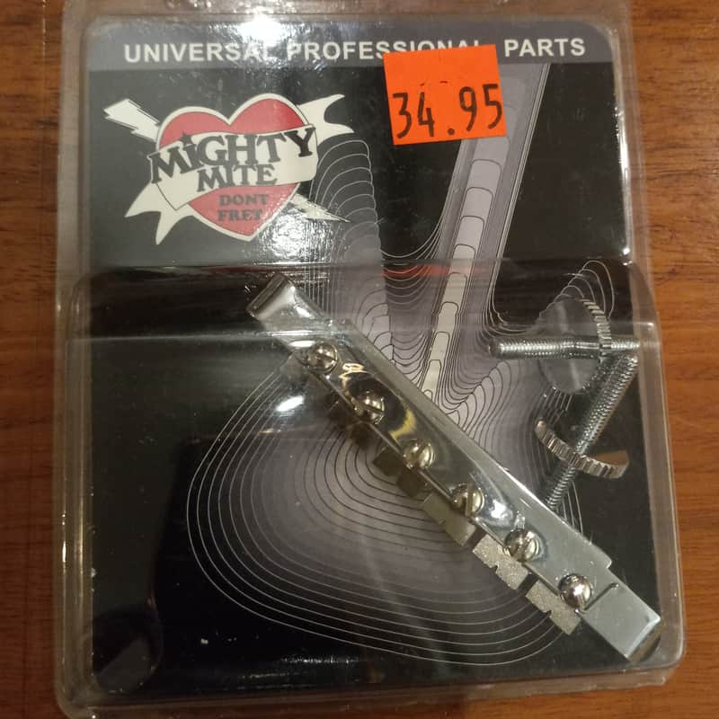 Mighty Mite 2104 LP style Bridge - Chrome image 1
