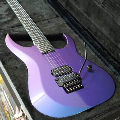 Schecter USA CUSTOM SHOP Sunset Extreme FR Blue-Purple Chameleon 6-String Electric Guitar w/ Black Tolex Hard Case image 8