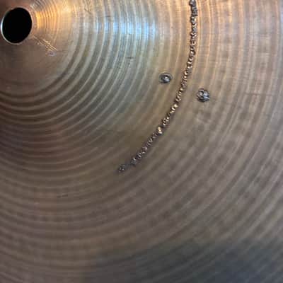 Restored Zildjian 14" A. Zildjian Hollow Logo Thin Crash Cymbal 1978 - 1982 - Traditional image 2