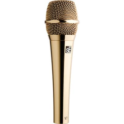 sE Electronics V7 GOLD Studio-grade Handheld Microphone Supercardioid 24 Carat gold-plated (Open Box) image 3