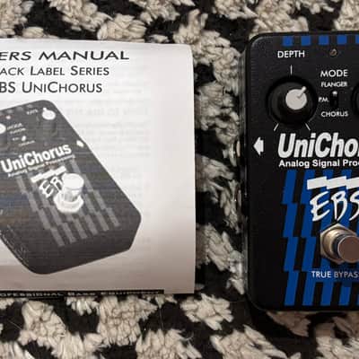 EBS UniChorus Black Label True Bypass Chorus Flanger Pedal Mint Sweden image 7