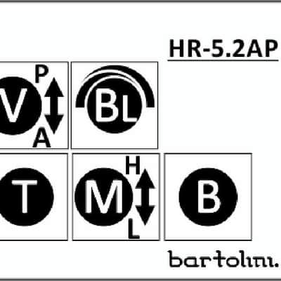 Bartolini HR-5.2AP Pre-Wired 3 Band EQ Active/Passive Vol, blend, treble, bass, push/pull mid image 8