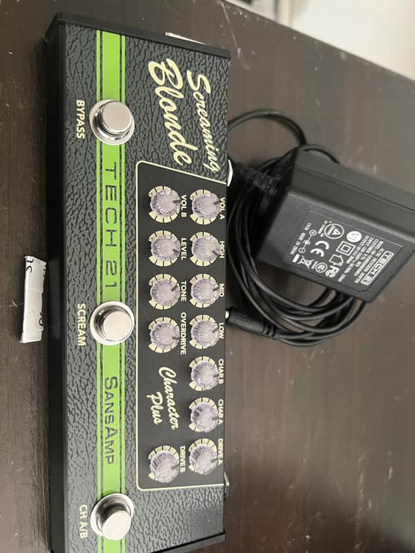 Tech 21 SansAmp Character Plus Series Screaming Blonde 2022 - Present - Green / Black image 1