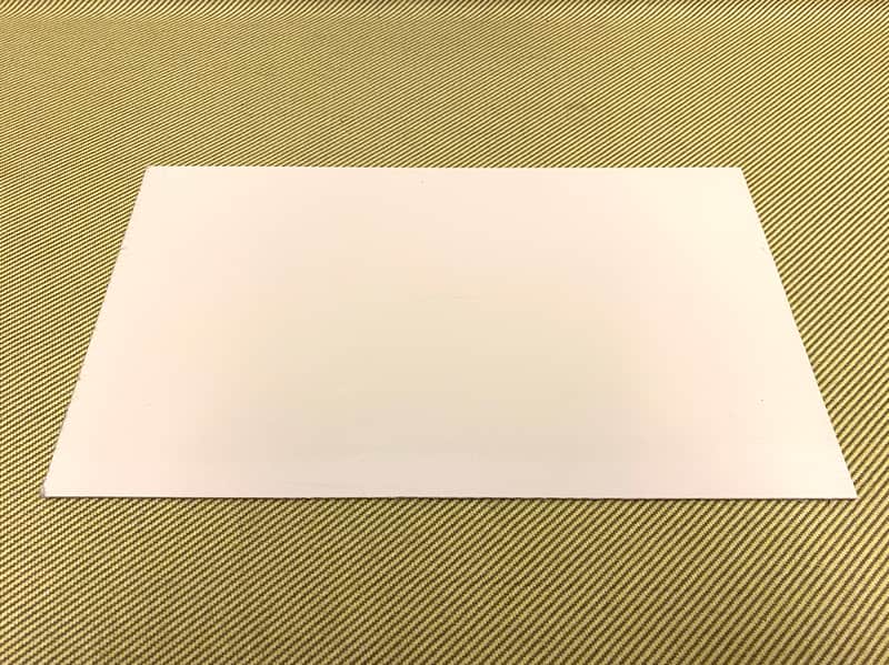 GB-706 WD Music Cream 1-Ply Pickguard Material 9" X 15.50" X .090" image 1