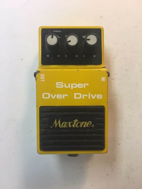 Maxtone OD-10 Super Over Drive Rare Vintage JRC4558DD Guitar Effect Pedal image 1