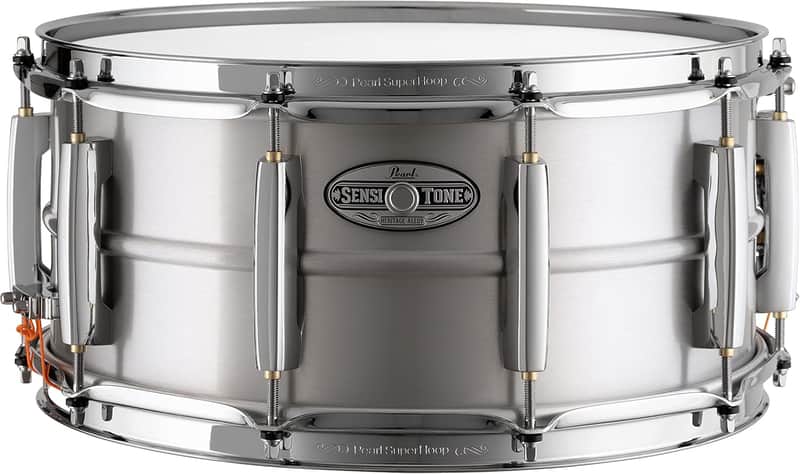 Pearl Sensitone Heritage Alloy Aluminum 14 Inch x 6.5 Inch Snare Drum l Model STH1465AL image 1