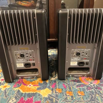 Tapco S-8 Active Studio Monitors. Mid 2000’s - Black image 2