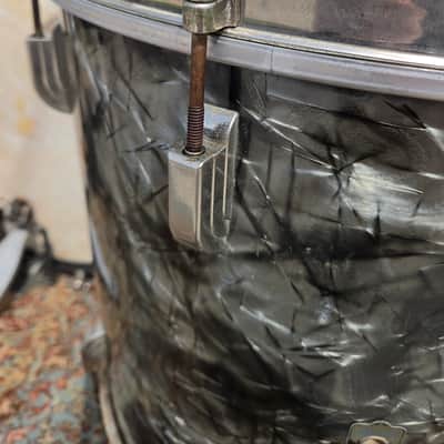 Leedy Broadway "Nite Club" 4 Piece Drum Set - 1946 - Black Diamond Pearl (C019) image 6