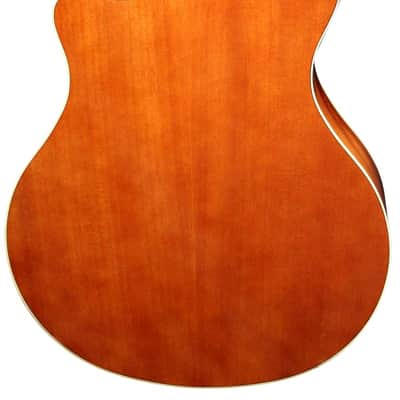 Yamaha 12 String Natural Thinline Cutaway Acoustic Electric Guitar image 3