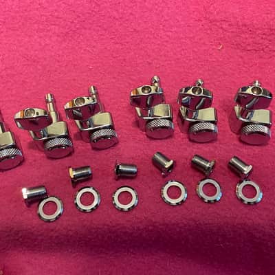 vintage RARE German Made Fender Schaller American Strat PLUS ULTRA Locking Tuners Polished Chrome USA Deluxe image 8