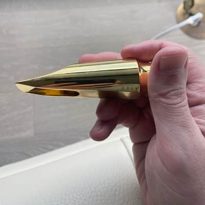Ted Klum New London Tenor Mouthpiece - Size 8 - Brass/24k Gold Plated image 8
