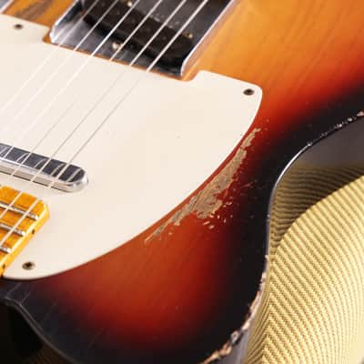 Fender Custom Shop 1955 Telecaster Heavy Relic 2-Tone Sunburst over Blonde Masterbuilt Andy Hicks image 8
