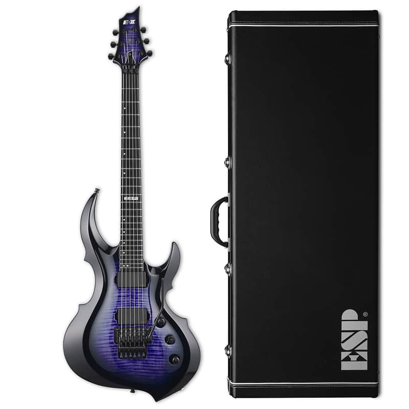ESP E-II FRX FM Reindeer Blue RDB Electric Guitar B-Stock + Hardshell Case MIJ image 1