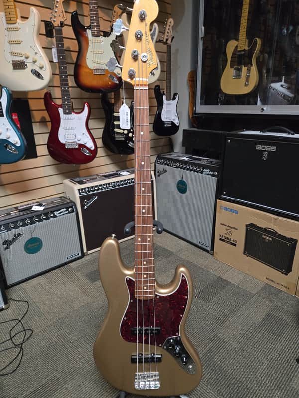 Fender Vintera '60s Jazz Bass with Pau Ferro Fretboard 2020 - Firemist Gold image 1