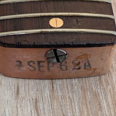 Vintage Fender Musicmaster Neck September 1962 Maple Rosewood image 3