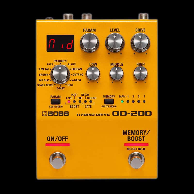 Boss OD-200 Hybrid Drive Guitar Effect Pedal image 1