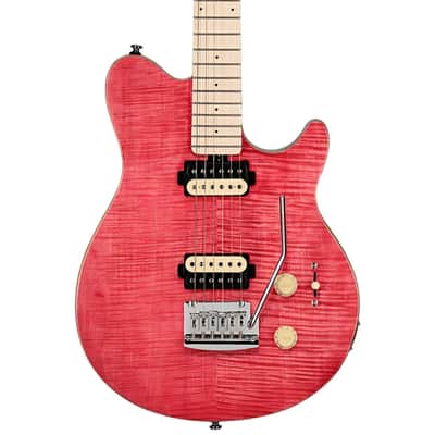 Sterling by Music Man Axis AX3 Flame Maple Top Electric Guitar Stain Pink #B209817 image 2