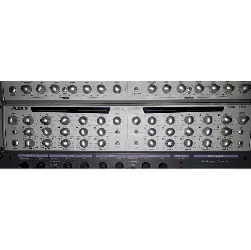 Alesis PEQ-450 Dual Stereo Parametric Equalizer PEQ-450 2002 - Silver image 1