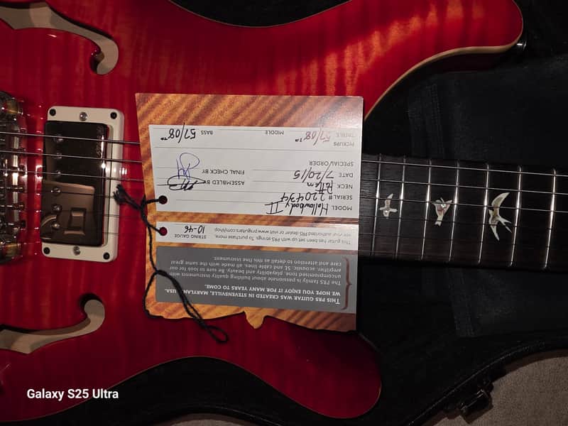 PRS Hollowbody II Piezo 1999 - 2020 - Blood Orange image 1