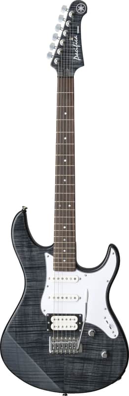 Yamaha PAC212VFM Flame Maple Double Cutaway Electric Guitar -  Trans Black image 1