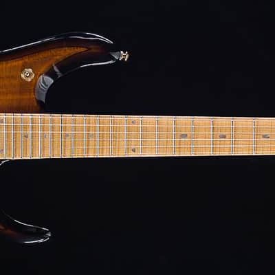 Ernie Ball Music Man Premier Dealer John Petrucci Figured Koa Top Vintage Tobacco Burst (686) image 3