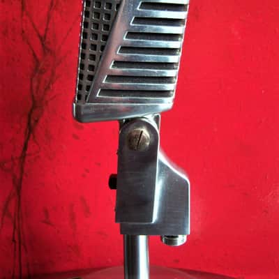 Vintage 1960's Calrad DM-16 dynamic microphone Satin Chrome w accessories image 8