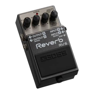 BOSS RV-6 Compact Eight Reverb Effects Versatile I/O 100 Percent Wet Sound Digital Reverb Pedal for Guitarist image 2