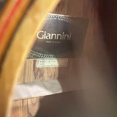 Vintage Giannini AWN71 Acoustic Guitar – Playable, Needs Restoration image 6