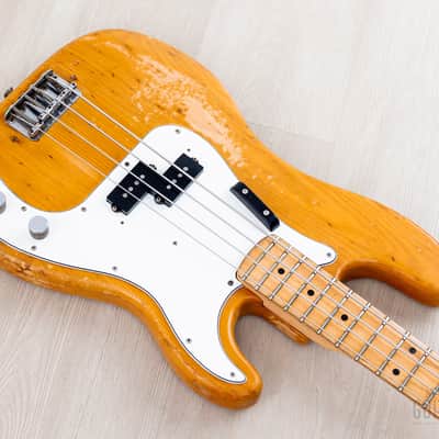 1972 Fender Precision Bass Natural Ash Vintage Bass w/ 1 1/2" Nut Width, Case image 9