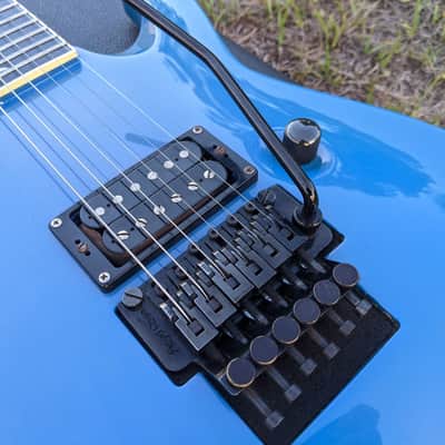 1987 Kramer Mach II Stagemaster Standard Flip Flop Blue W/OHSC Great Condition Overall image 4