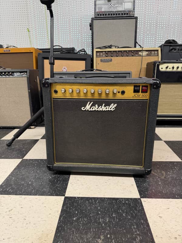 Marshall JCM 900 Model 2501 Hi Gain Master Volume MkIII 1x12 Combo 1990s - Black image 1