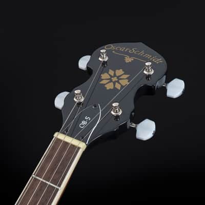 Oscar Schmidt OB5 Blue Grass Remo Head Mahogany Back Nato Neck Wood 5-String Resonator Banjo image 8