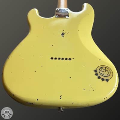 Squier Tom DeLonge Stratocaster Butter Cream Road Worn – Very Good Condition image 16