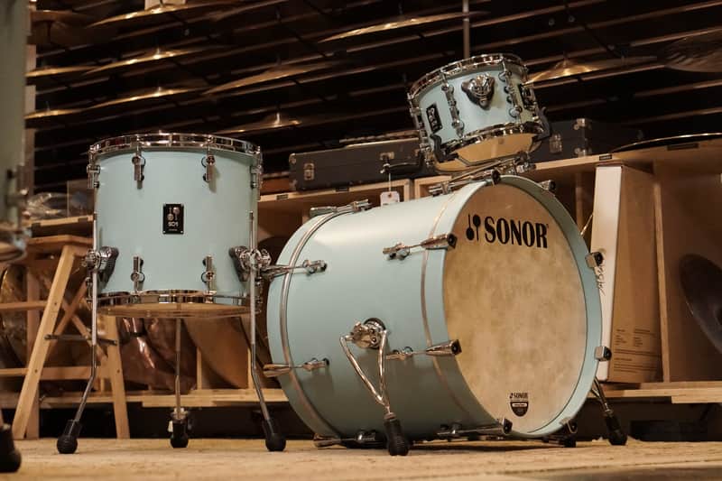 Sonor 10/14/20" SQ1 Drum Set - Cruiser Blue image 1