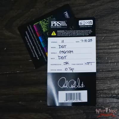 Paul Reed Smith PRS Core 10 Top Quilt Maple Top DGT David Grissom Trem Black Gold Burst image 11