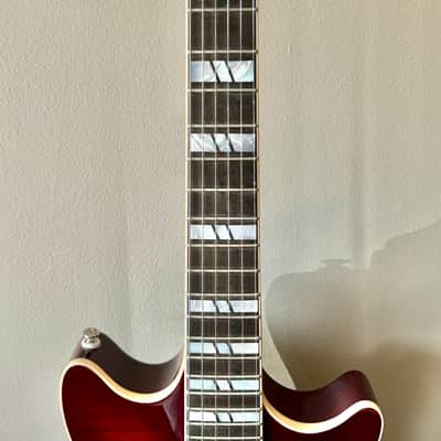 Huss and Dalton Meridian DC Custom - Angel-Step Flame Top - Fralin P-90s image 14