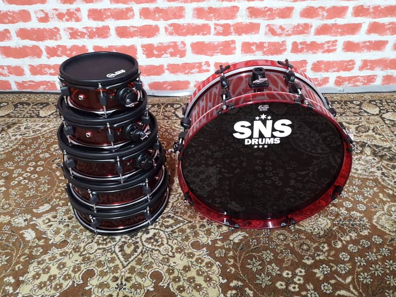 SNS electronic drum kit with LED lighting - Acrylic image 1