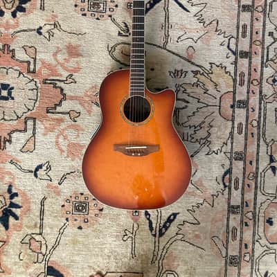 11627】OVATION CS257 チェリーサンバースト エレアコ ルックスも素敵