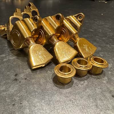 Schaller Bullseye Seal Fast Tuners Gibson Super 400/L5 80’s  - Gold image 1