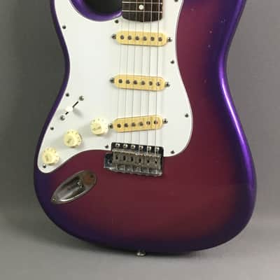 LEFTY! Vintage Fender Stratocaster 1987 Purple Haze Sunburst Metallic Rare Strat Guitar Relic Kuwabara 7.2 lb HSC image 2