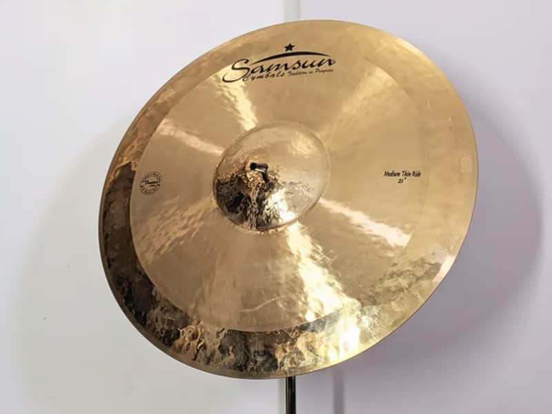 NEW Samsun 21" Fusion Medium Thin ride (2620g) with video sound file image 1