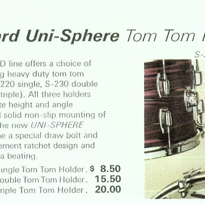 Ludwig Vintage 68-82 Standard Bass Drum Tom Holder Mount - LTHM-120-STD image 8